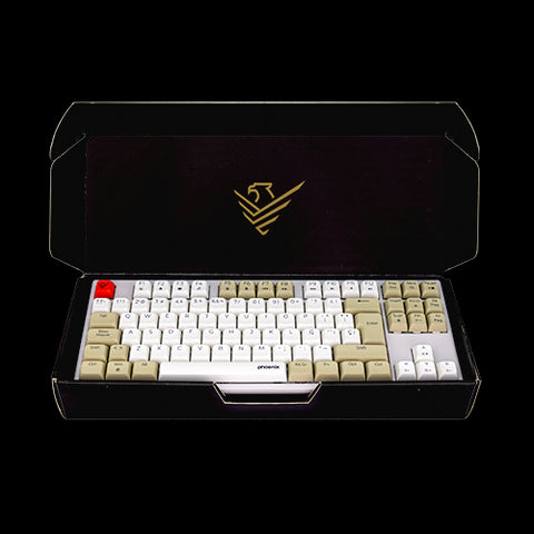 Teclado gaming royal pbt mecanico blanco