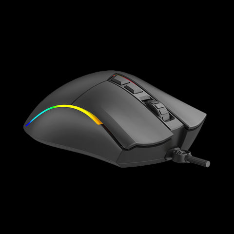 Ratón gaming phoenix void 12000 dpi de alto rendimiento negro rgb usb