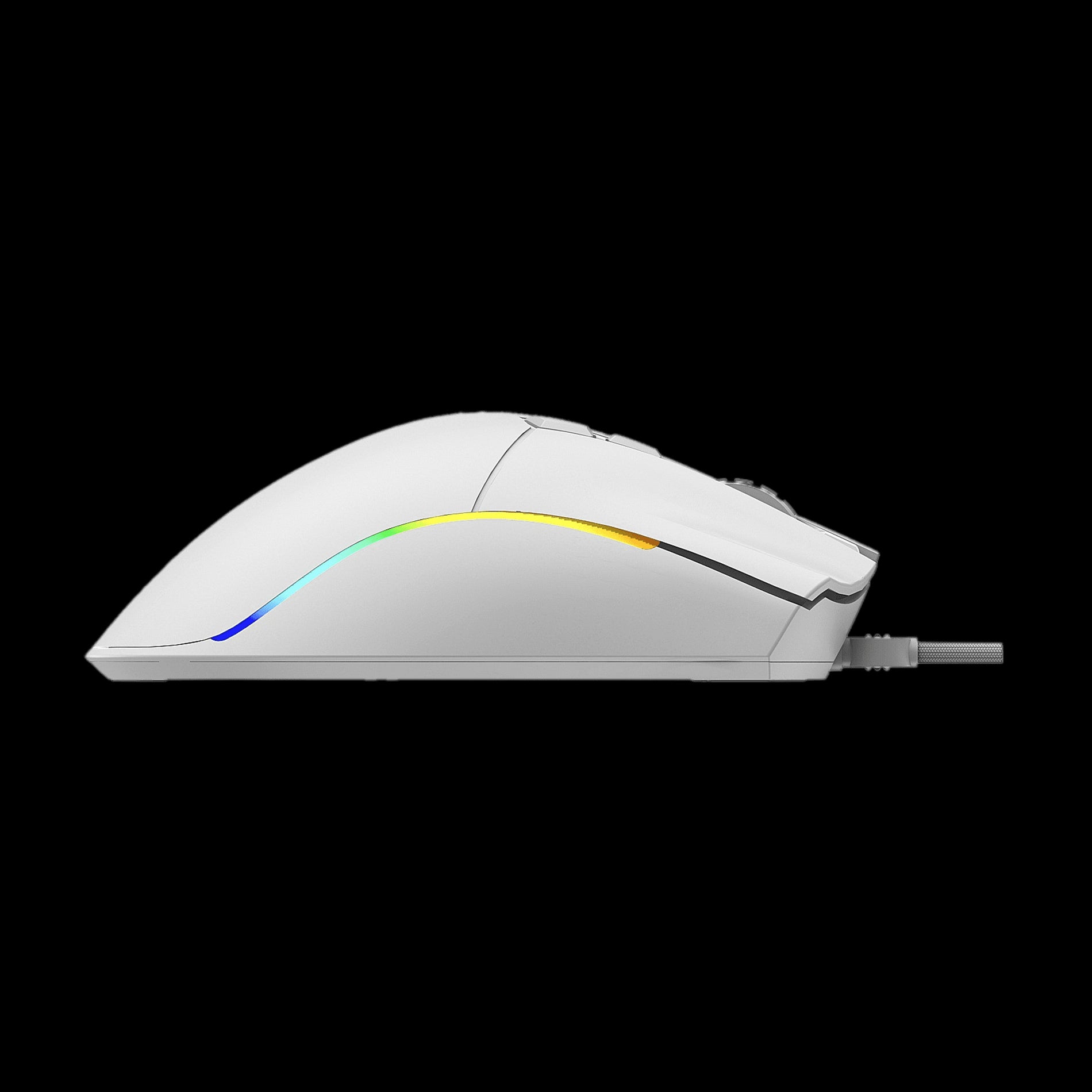 Ratón phoenix gaming void 12000 dpi de alto rendimiento blanco rgb usb configurable