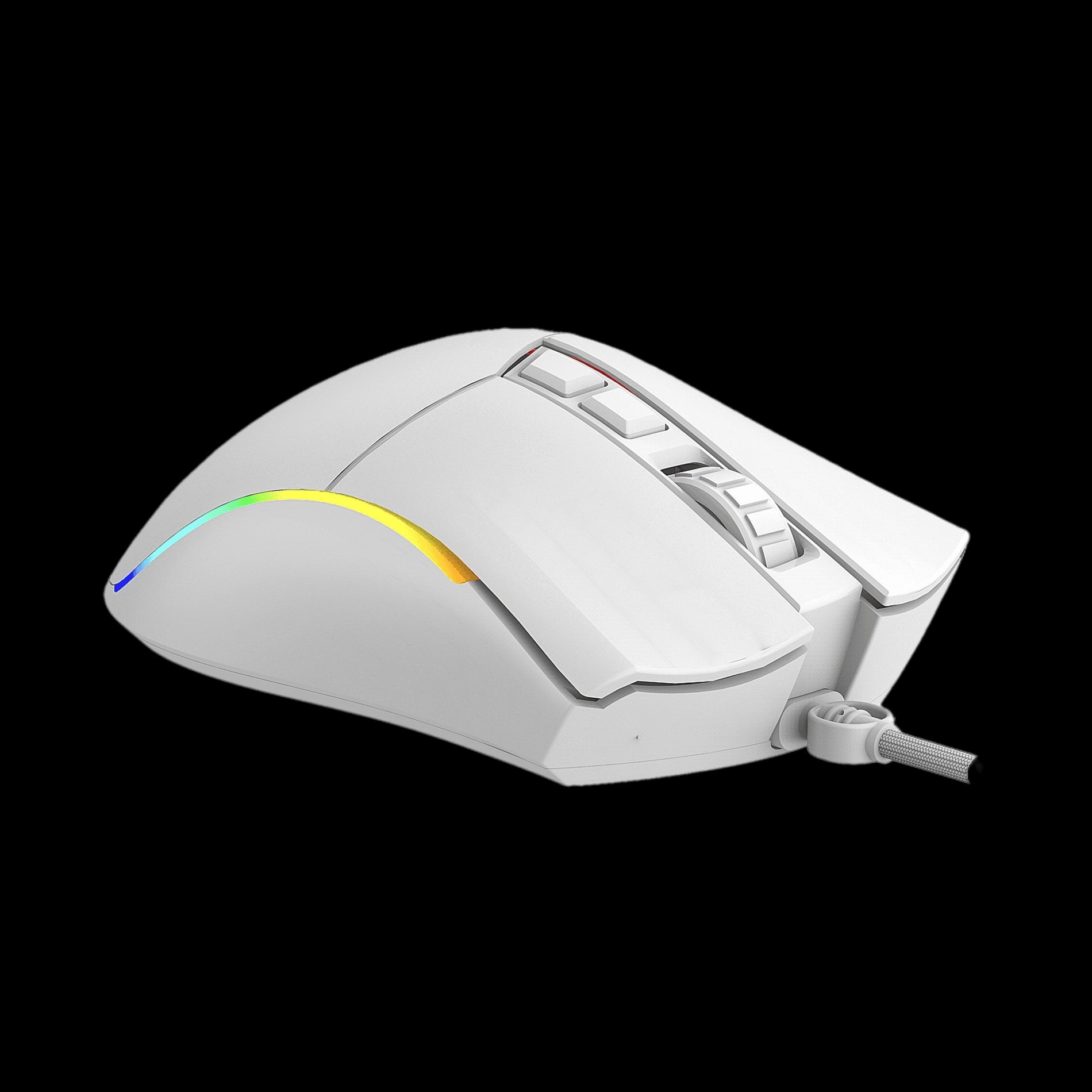 Ratón phoenix gaming void 12000 dpi de alto rendimiento blanco rgb usb configurable