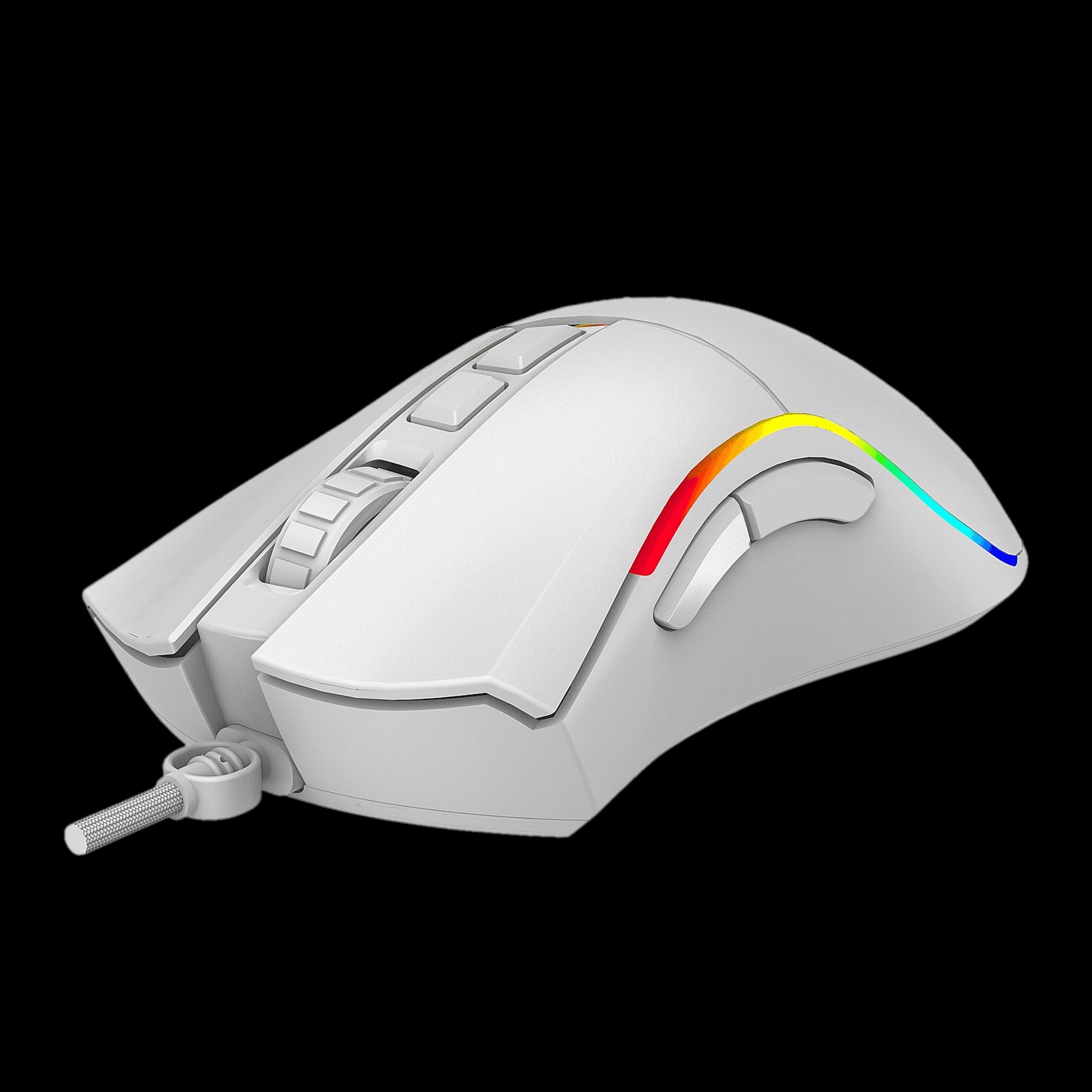 Ratón phoenix gaming void 12000 dpi de alto rendimiento blanco rgb usb configurable