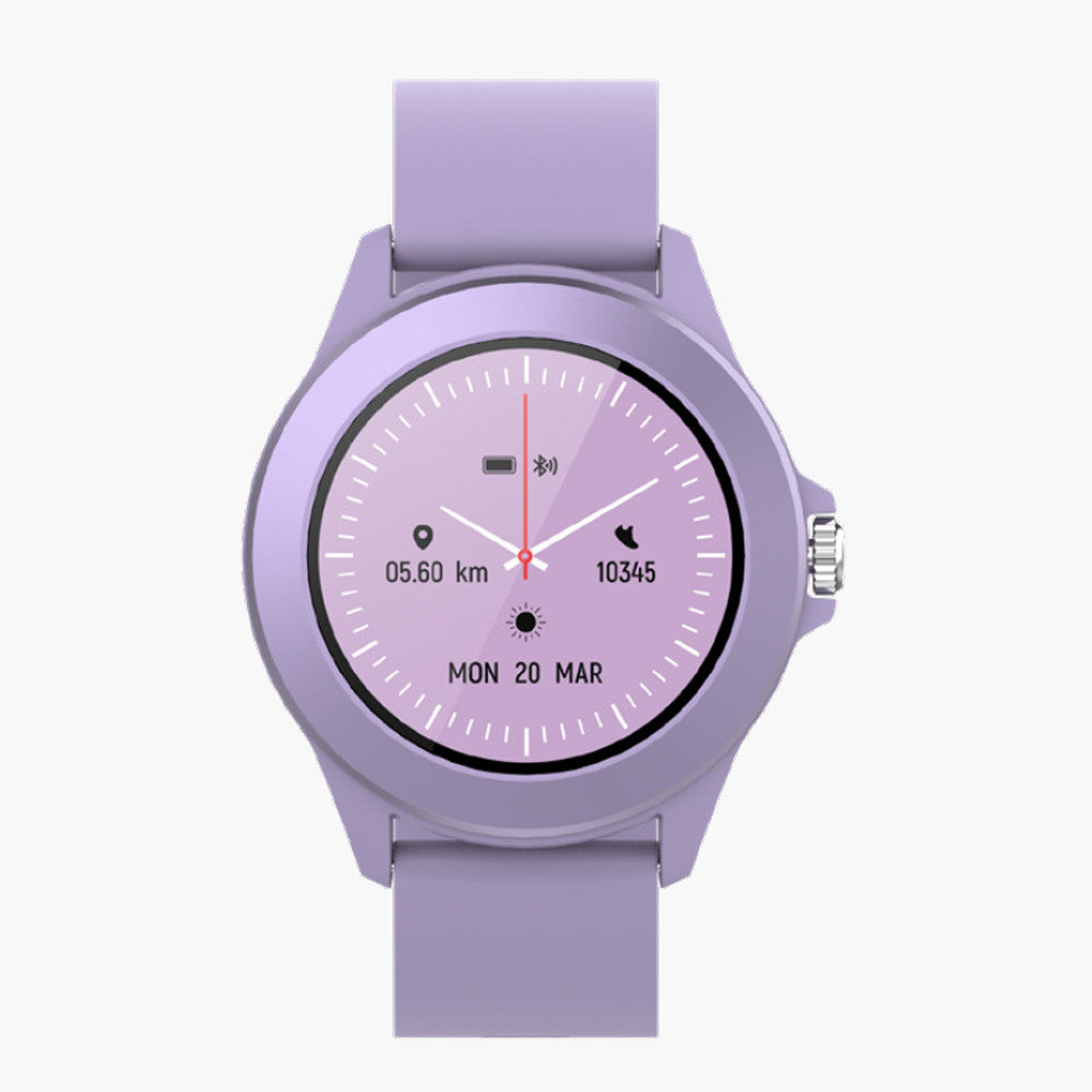 Reloj smartwatch forever colorum cw - 300 color morado