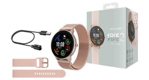 Reloj smartwatch forever forvive 2 slim sb - 325 rose gold color oro rosa