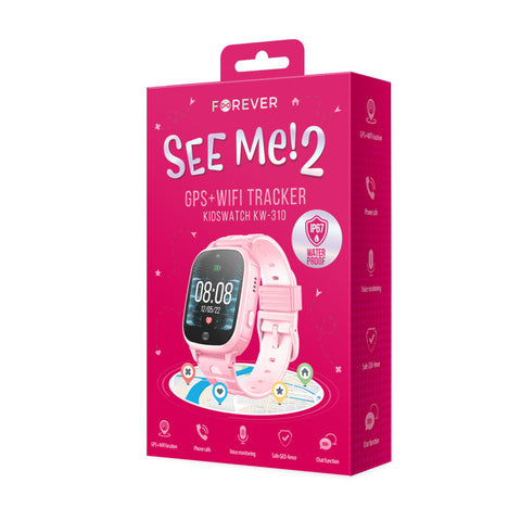 Reloj smartwatch forever kids see mee 2 kw - 310 color rosa