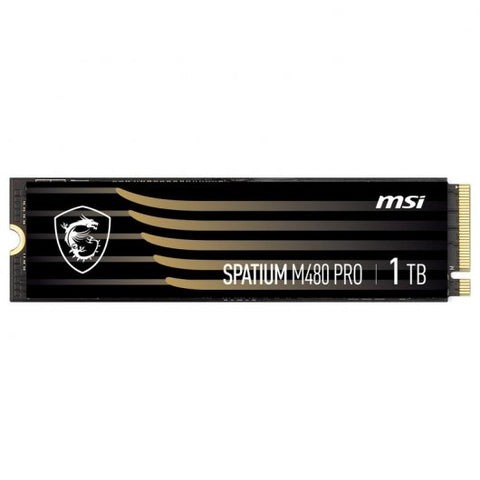 Disco duro interno solido ssd msi spatium m480 pro 1tb m.2 nvme pcie4