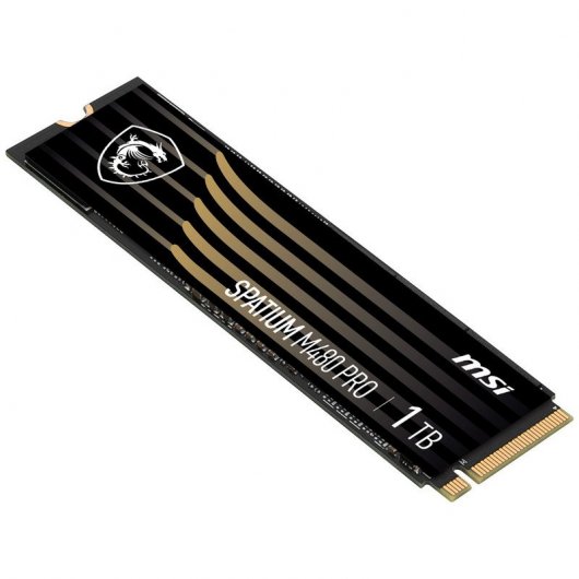 Disco duro interno solido ssd msi spatium m480 pro 1tb m.2 nvme pcie4