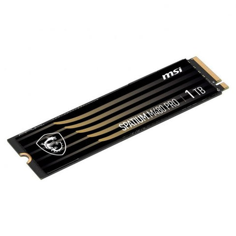 Disco duro interno solido ssd msi spatium m480 pro 1tb m.2 nvme pcie4