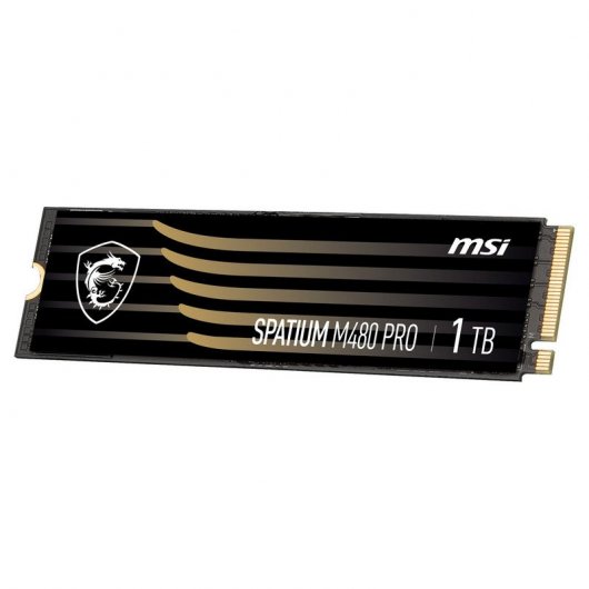 Disco duro interno solido ssd msi spatium m480 pro 1tb m.2 nvme pcie4