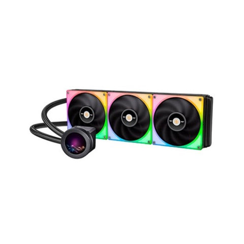 Kit refrigeracion liquida gaming thermaltake aio ultra d - rgb -  display -  3 x 140mm -  multisocket