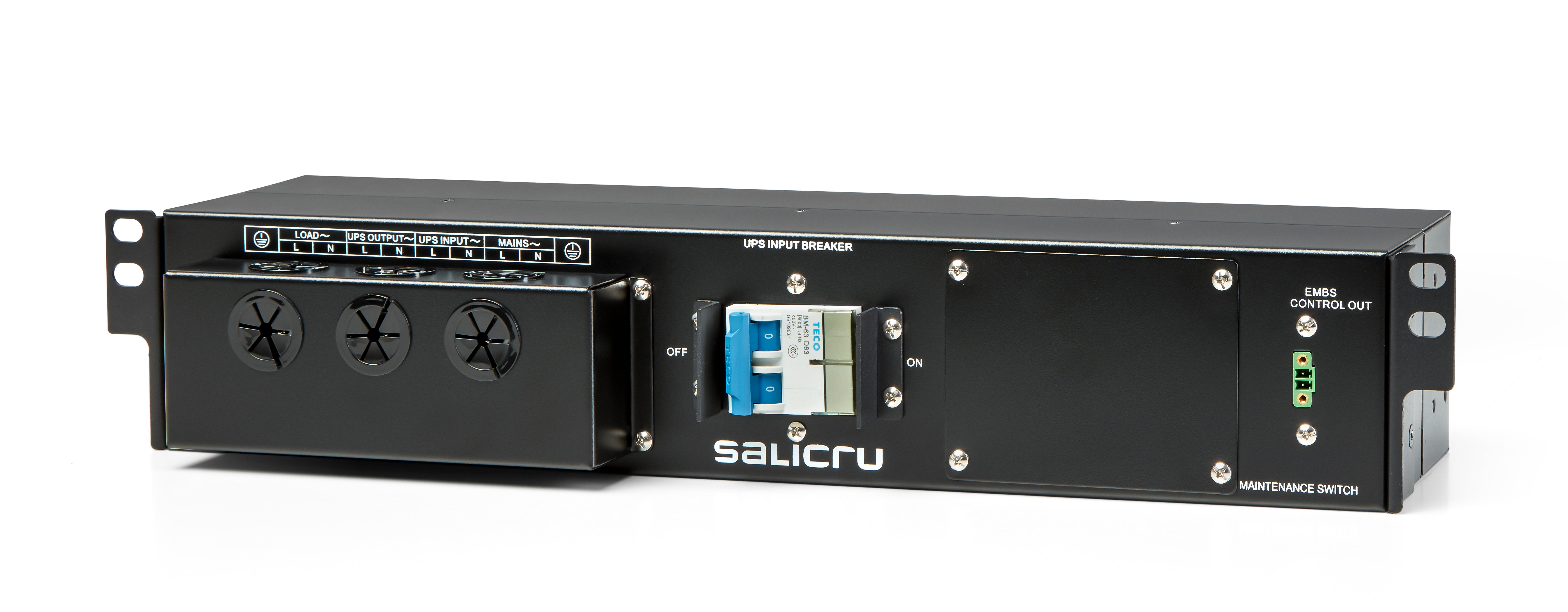 Salicru bm - r 40 a -  by pass  de mantenimiento en formato rack - mural 40a