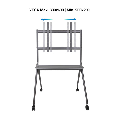 Soporte de suelo con ruedas tooq fs20205m - b 50pulgadas -  86pulgadas carga maxima 120kg