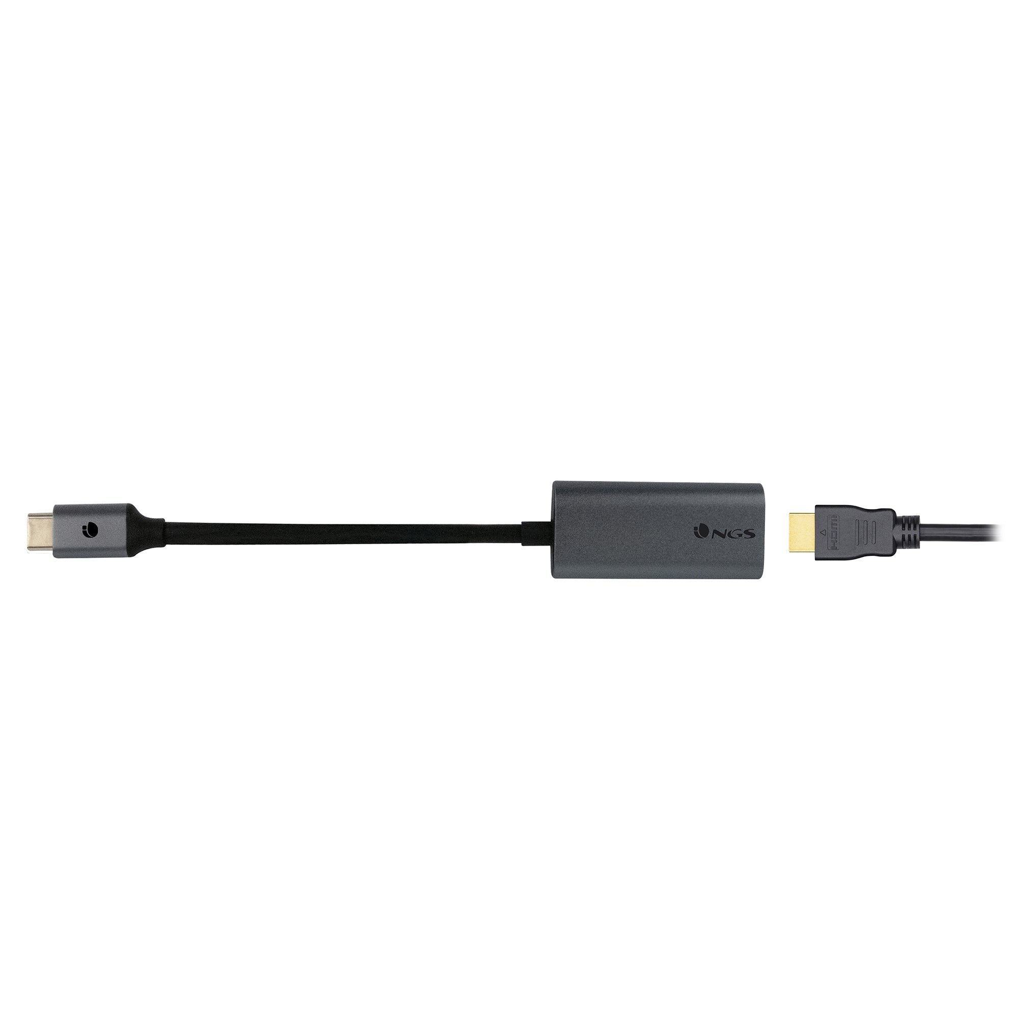 Adaptador usb tipo c a hdmi 4k ngs 10cm - macho -  hembra