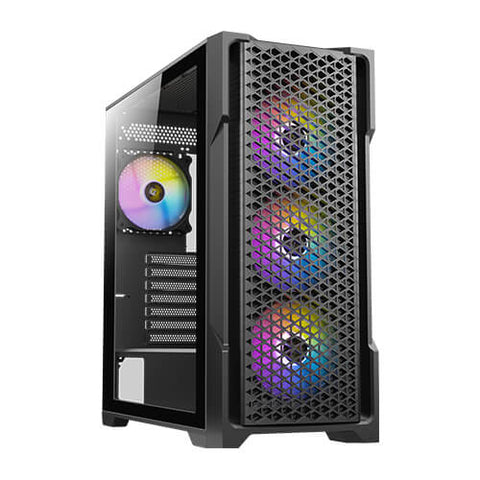 Caja ordenador gaming antec ax90 elite atx 1 x usb 3.2 2 x usb 2.0 sin fuente negro argb