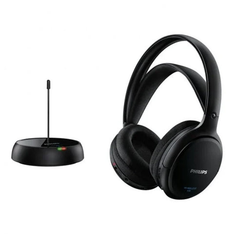 Auriculares inalambricos tv philips shc5200 - 10 negro + base