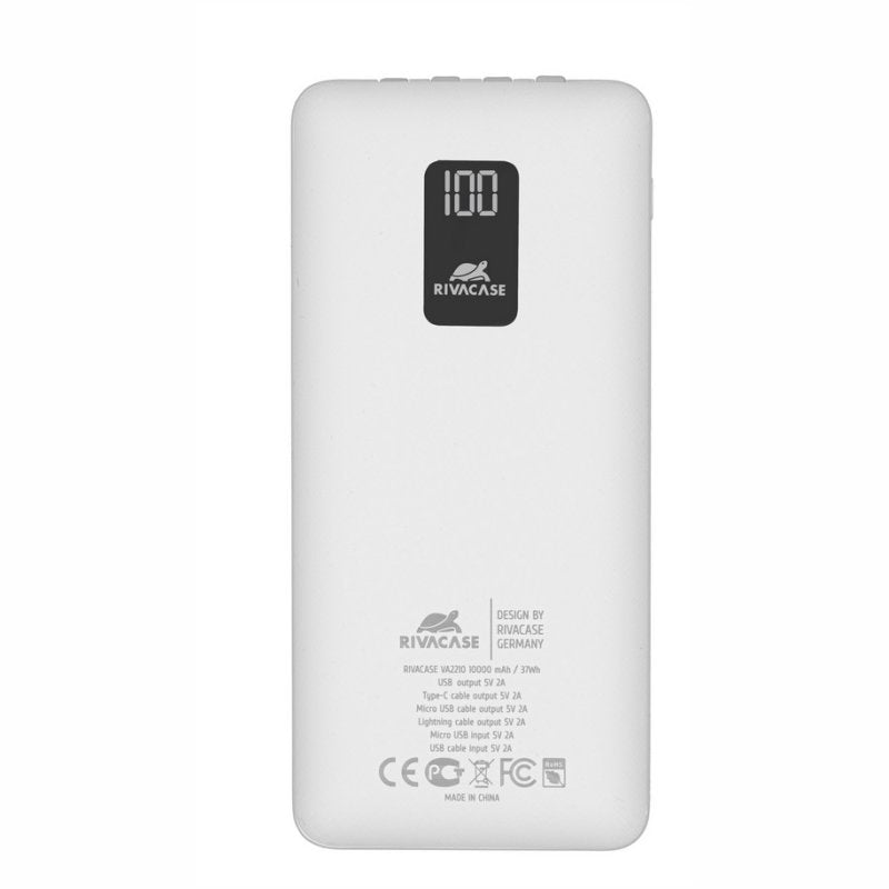 Powerbank rivacase va2210 10000mah blanco