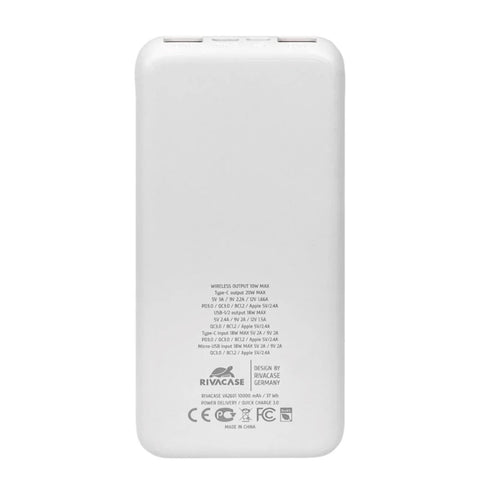 Powerbank rivacase va2601 10000mah blanco