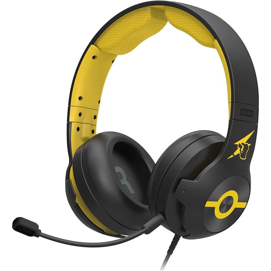 Auriculares micro gaming hori pro pikachu cool black supraural -  40mm -  jack 3.5mm -  cancelacion de ruido