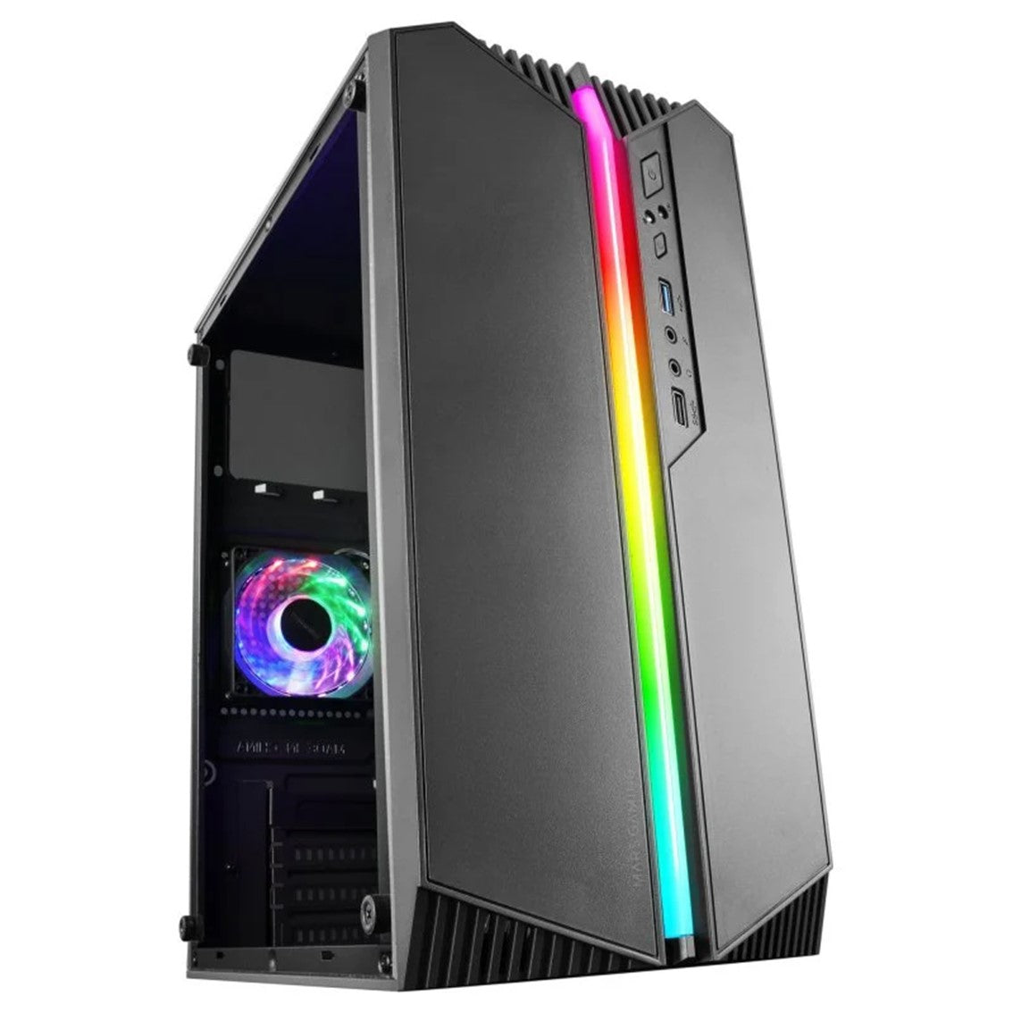 Caja ordenador mars gaming mc - s1 negro micro atx 1 x usb 3.0 1 x usb 2.0 1 x 80mm argb