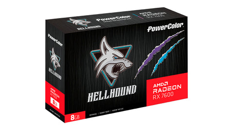 Tarjeta grafica powercolor rx 7600 hellhound oc 8gb gddr6