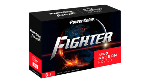 Tarjeta grafica powercolor rx 7600 fighter 8gb gddr6