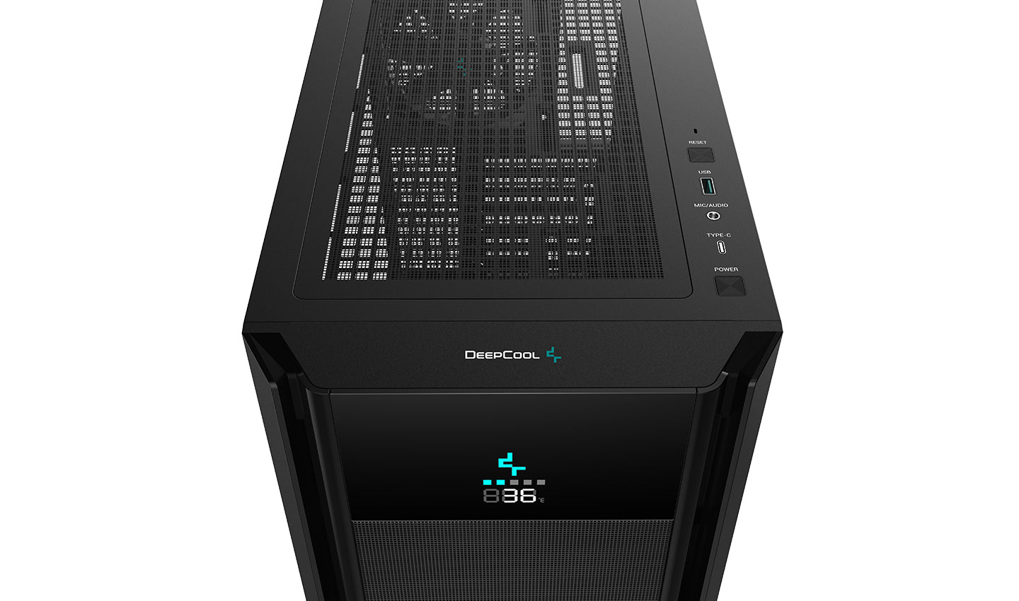 Caja gaming deepcool ch510 cristal templado usb 3.2 usb tipo c negra