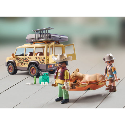 Playmobil wiltopia vehículo todoterreno con leones