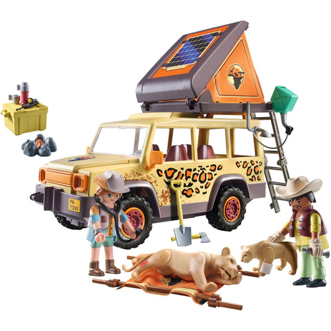 Playmobil wiltopia vehículo todoterreno con leones