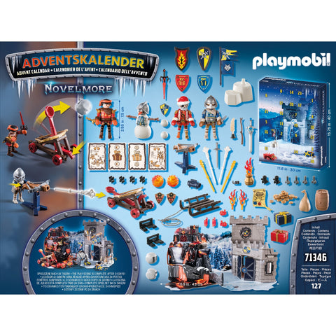 Calendario de adviento playmobil novelmore -  batalla en la nieve