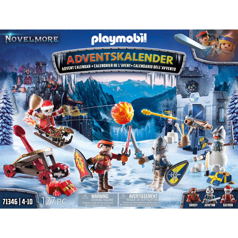 Calendario de adviento playmobil novelmore -  batalla en la nieve