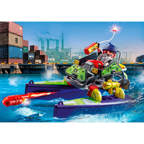 Playmobil fuerzas especiales quad multiterreno