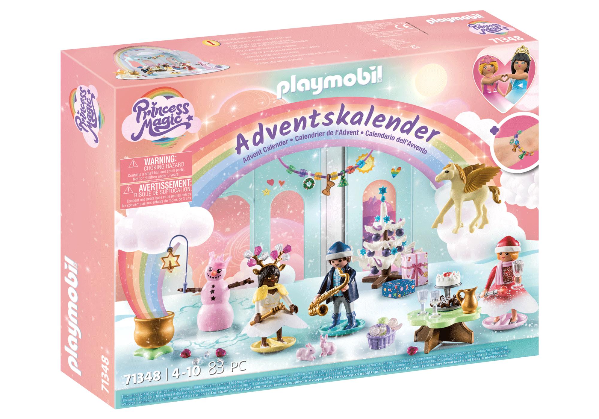 Calendario de adviento playmobil arcoiris de navidad