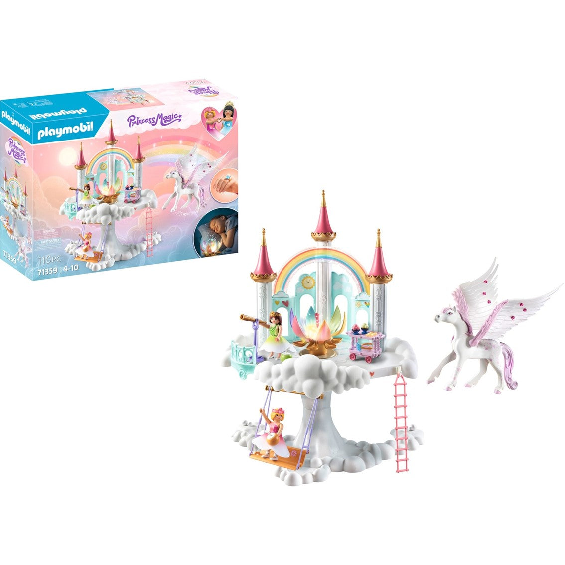 Playmobil princess magic castillo arcoiris en las nubes