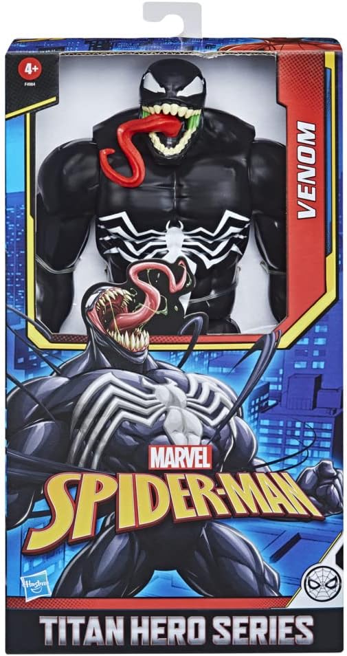 Figura hasbro marvel titan hero series spider man venom