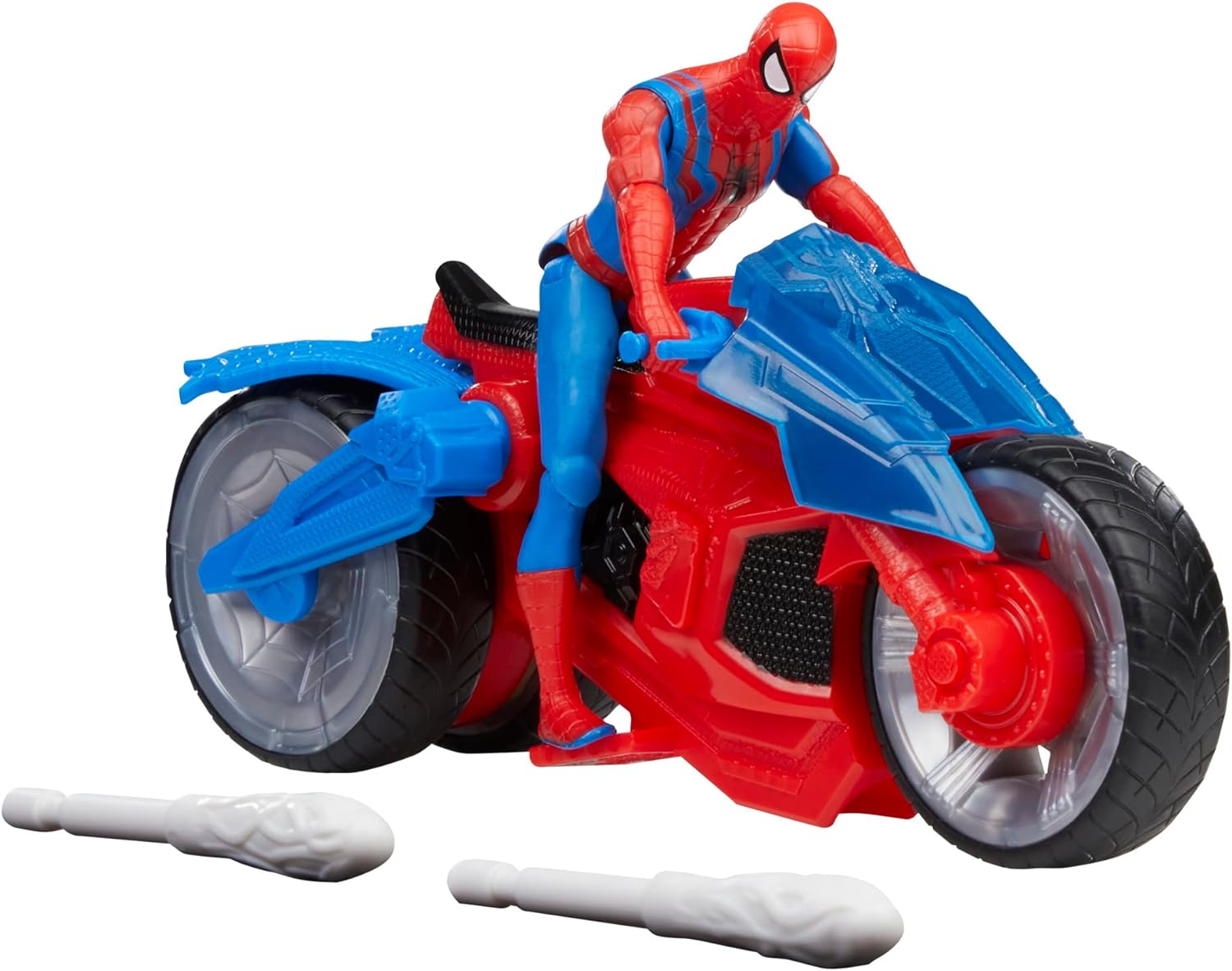 Figura hasbro marvel spider man moto arácnida