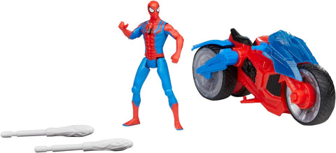 Figura hasbro marvel spider man moto arácnida