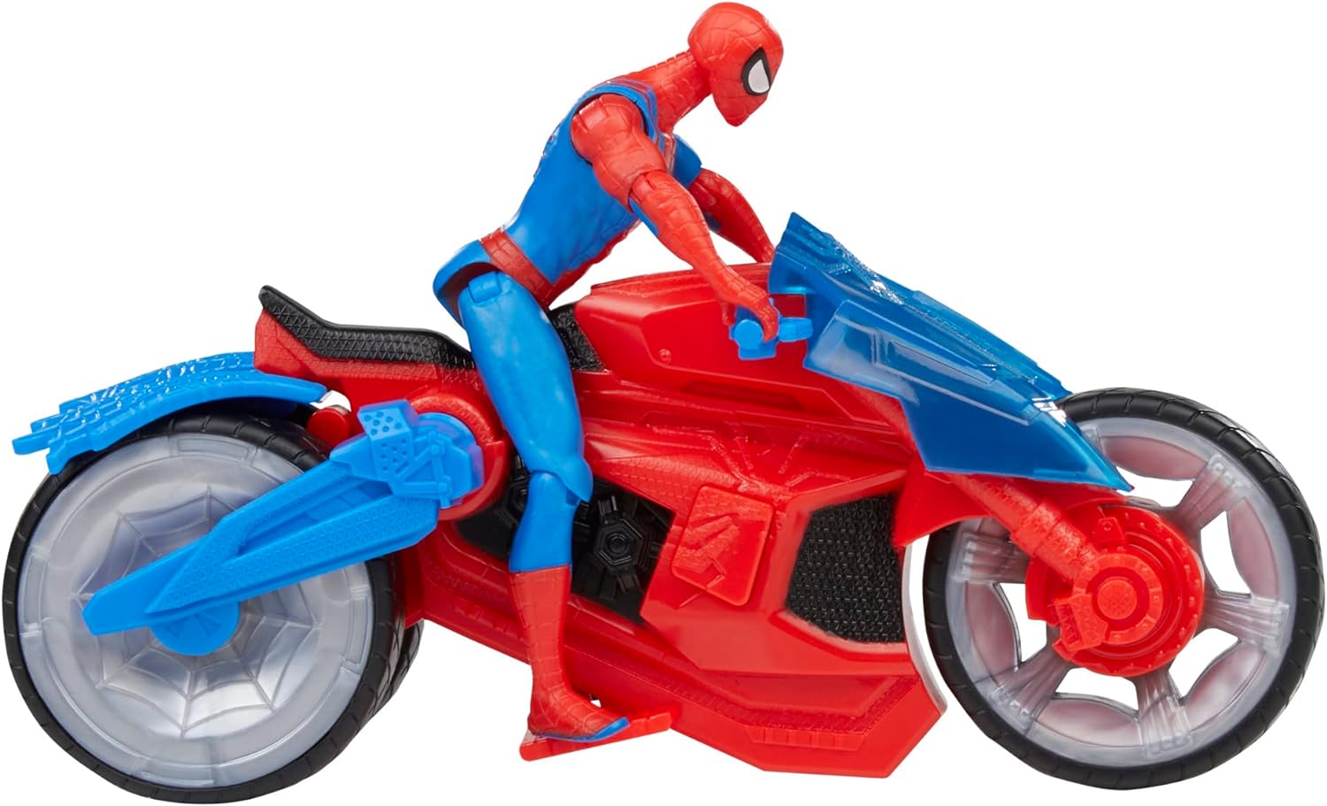 Figura hasbro marvel spider man moto arácnida