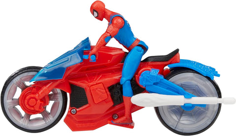 Figura hasbro marvel spider man moto arácnida