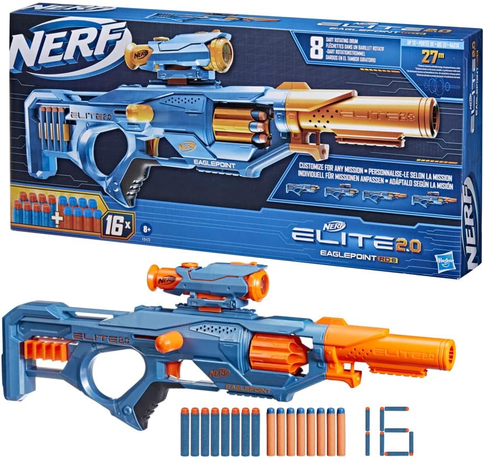 Lanzador hasbro nerf elite 2.0 eaglepoint rd - 8