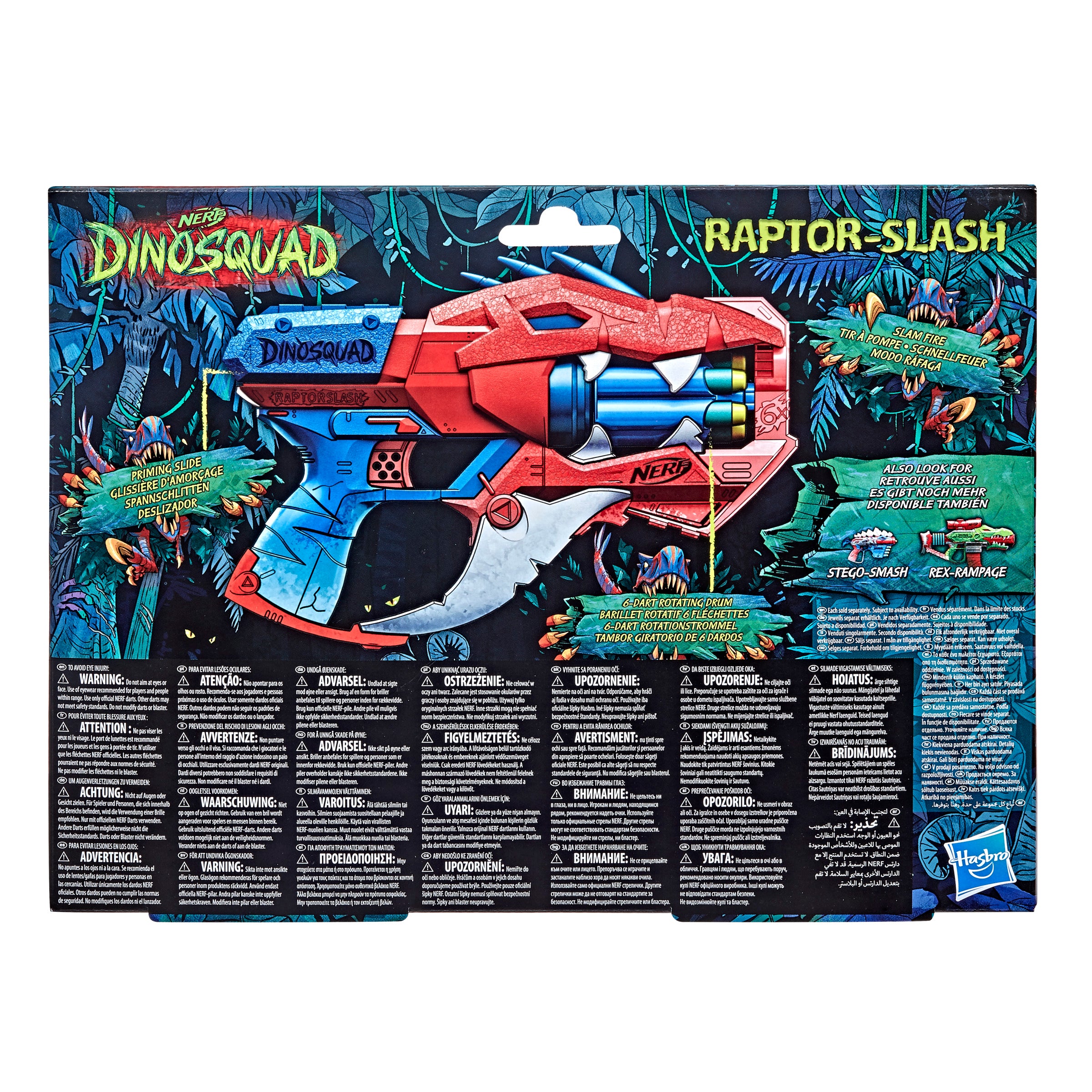 Lanzador hasbro nerf dino squad raptor slash