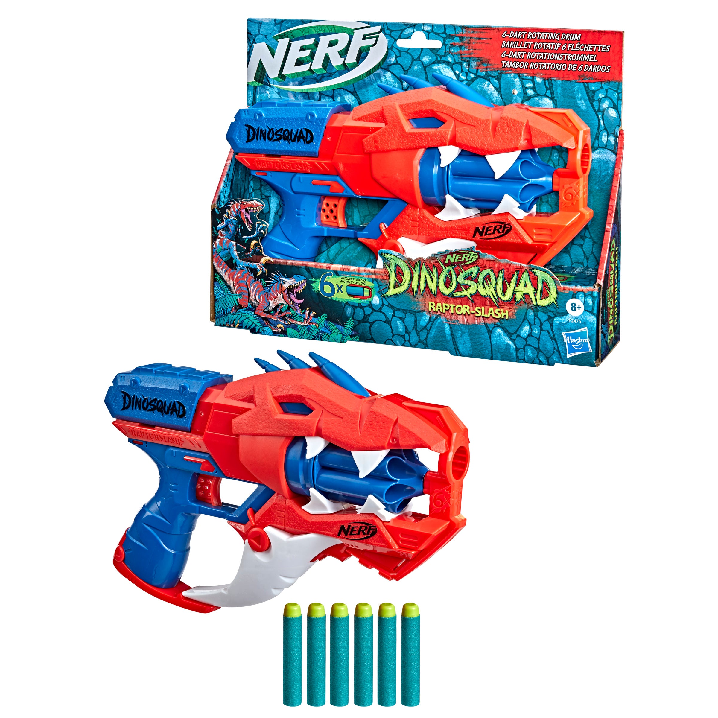 Lanzador hasbro nerf dino squad raptor slash