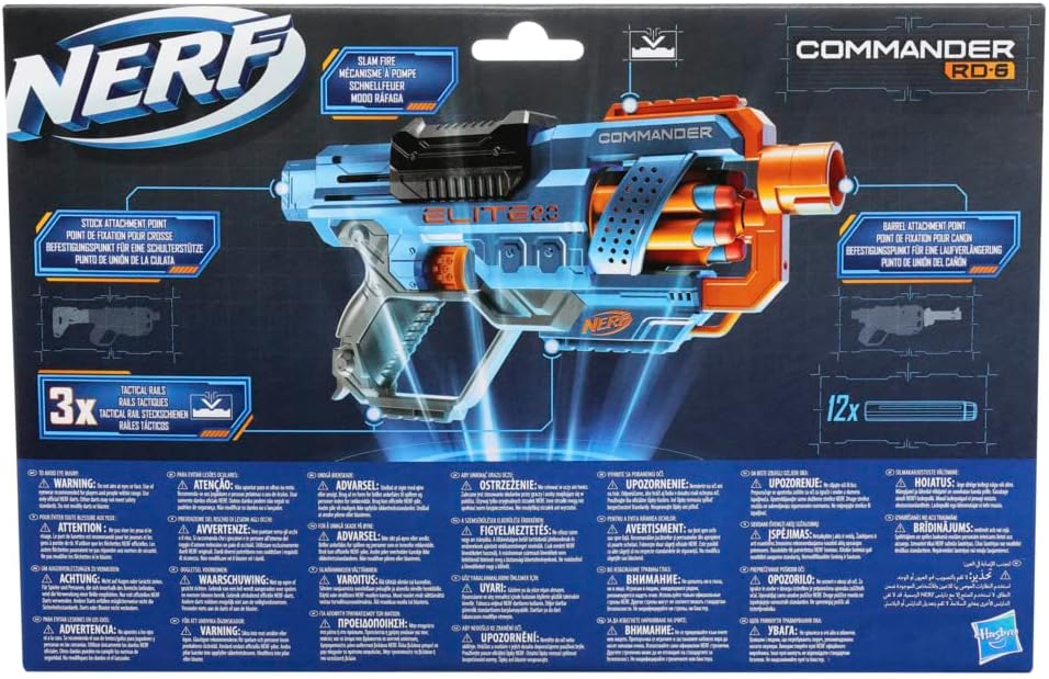 Lanzador hasbro nerf elite 2.0 commander rd - 6