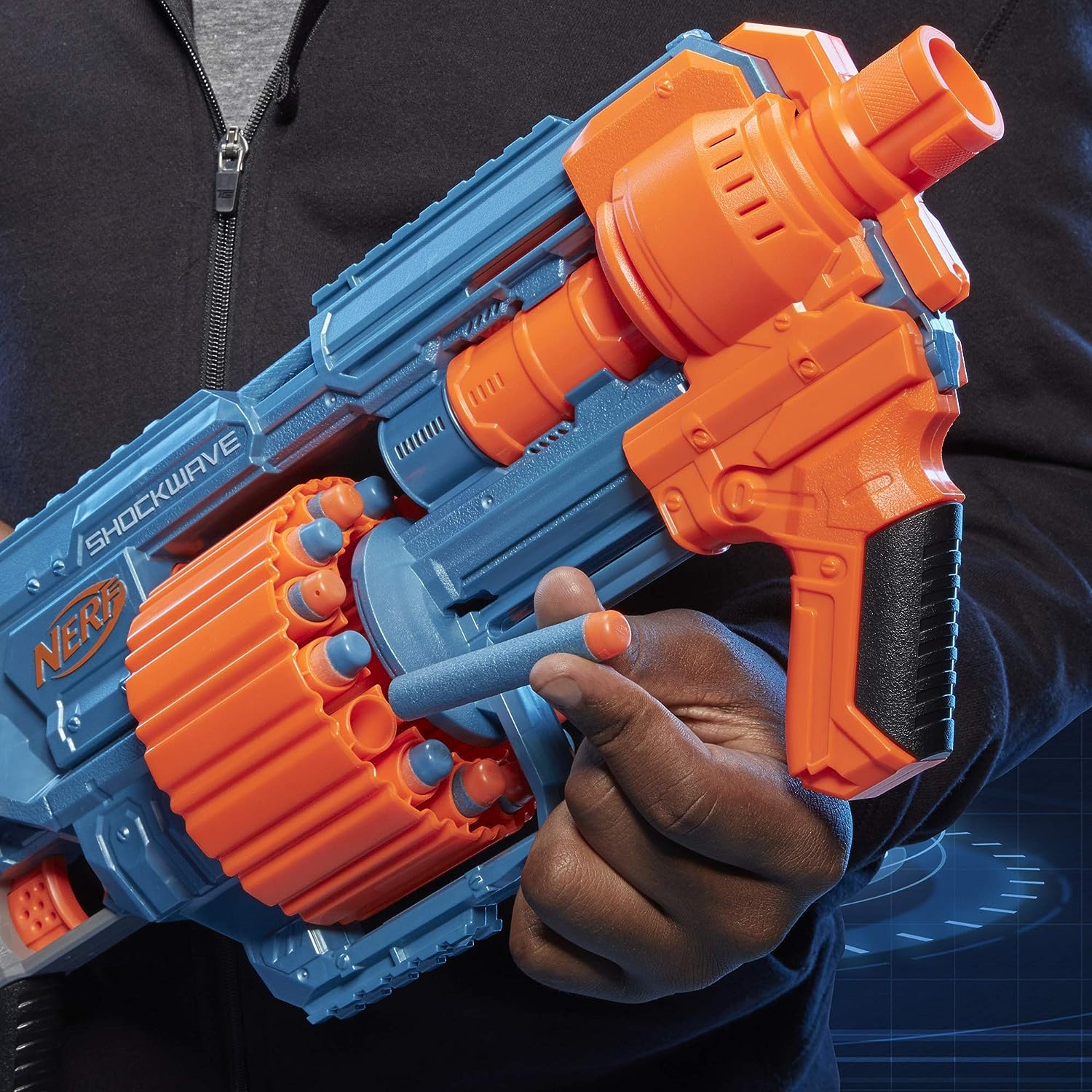 Lanzador hasbro nerf elite 2.0 shockwave rd - 15