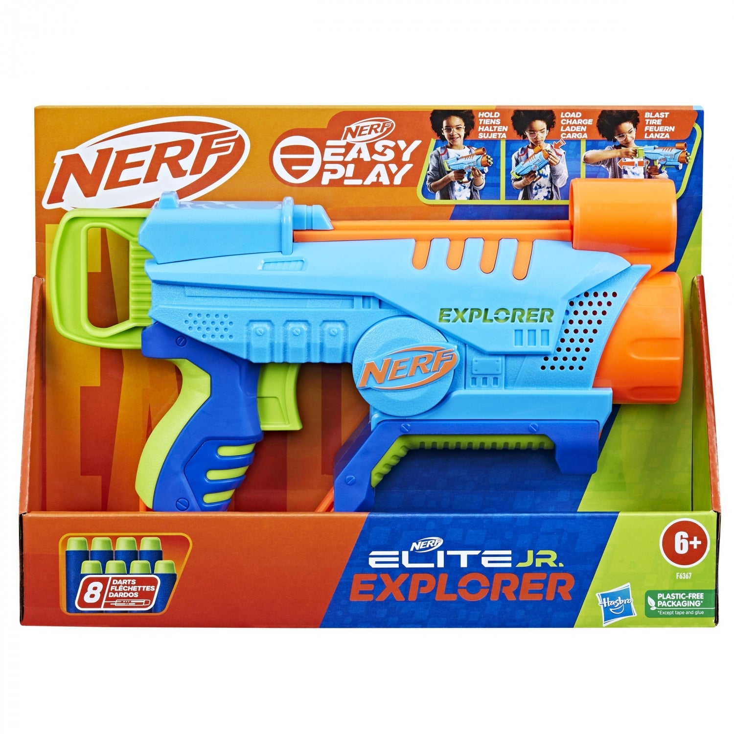 Lanzador hasbro nerf elite junior explorer