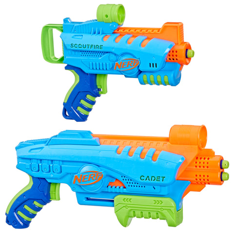 Set doble lanzadores hasbro nerf elite junior ultimate starter