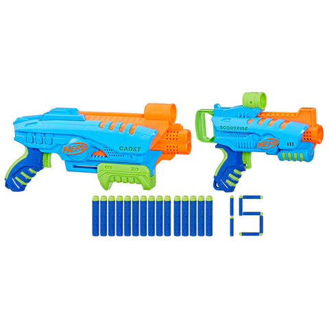 Set doble lanzadores hasbro nerf elite junior ultimate starter