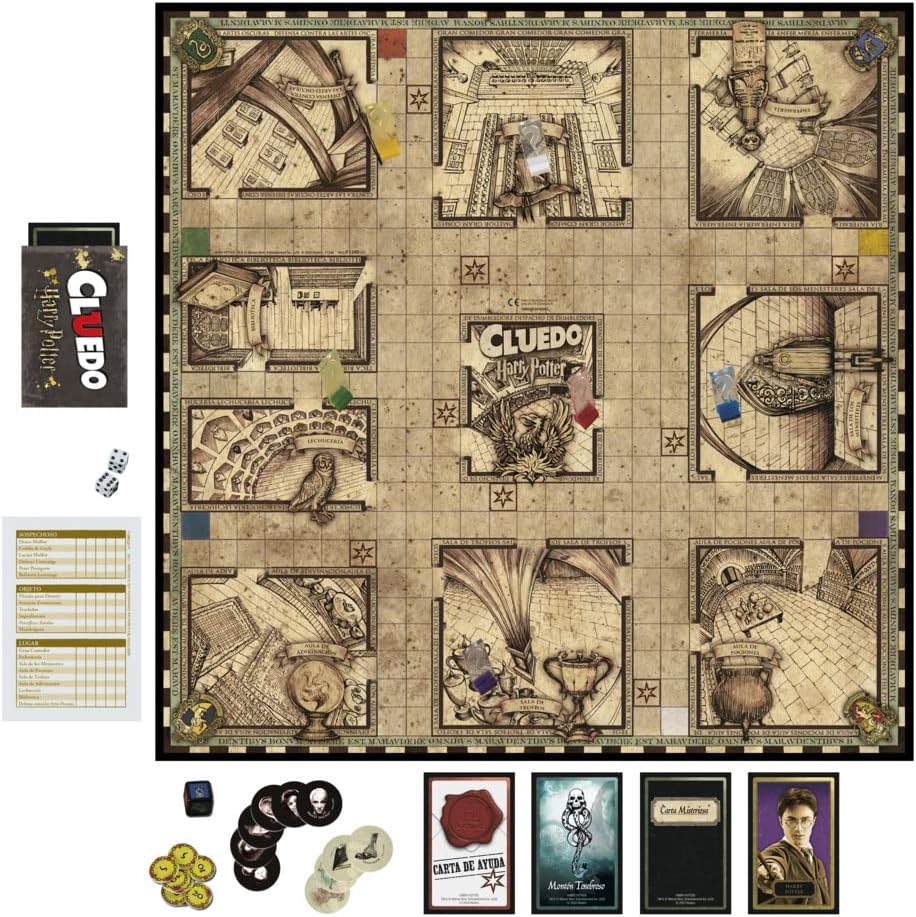 Juego de mesa hasbro cluedo harry potter español