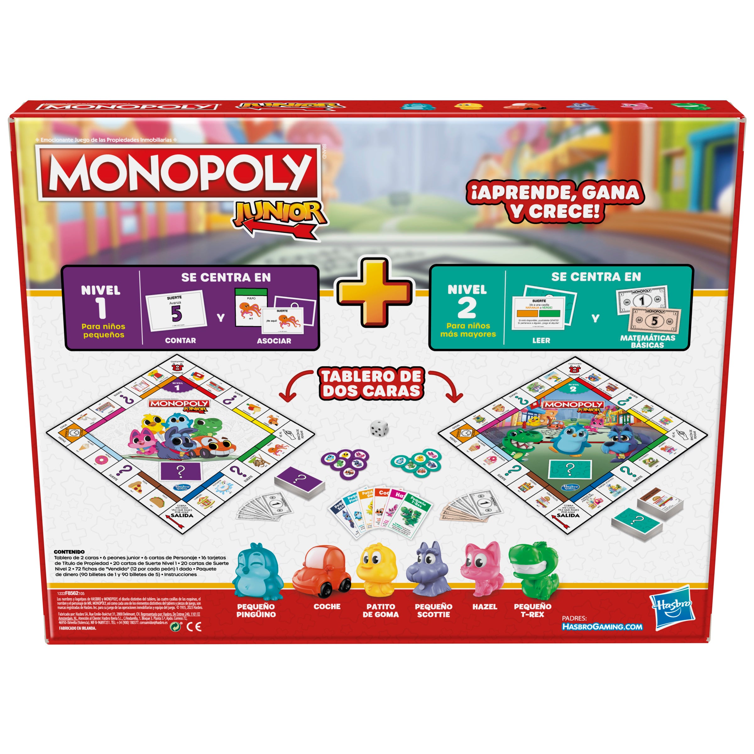 Juego de mesa hasbro monopoly junior español