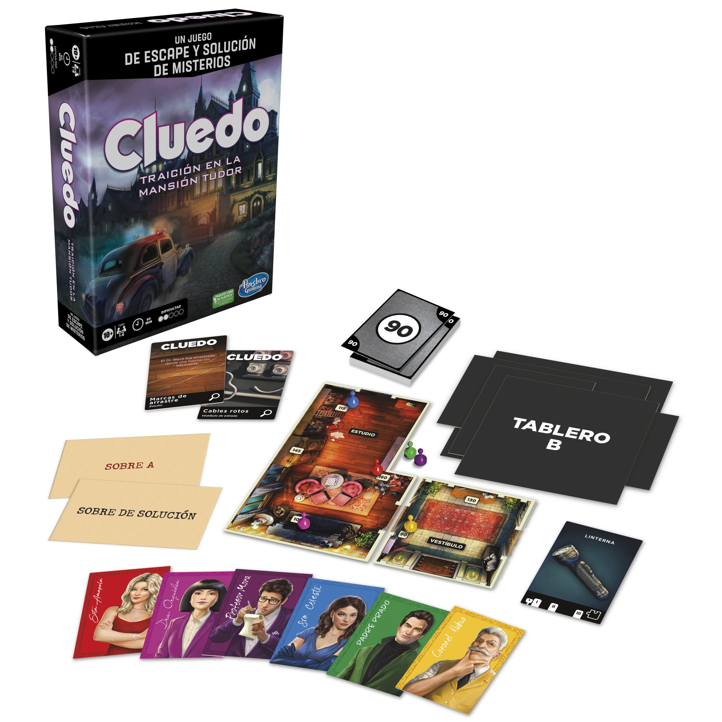 Juego de mesa cluedo traición en la mansión tudor español