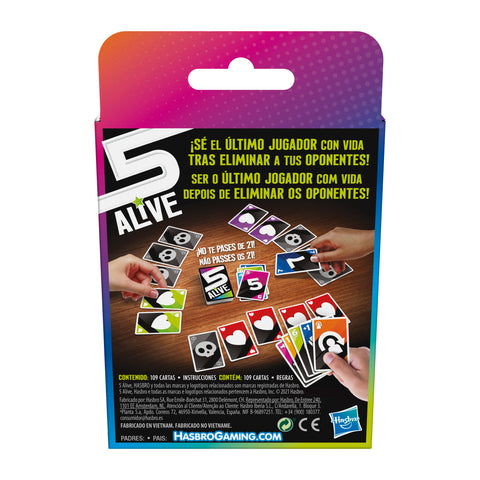 Juego de cartas 5 alive