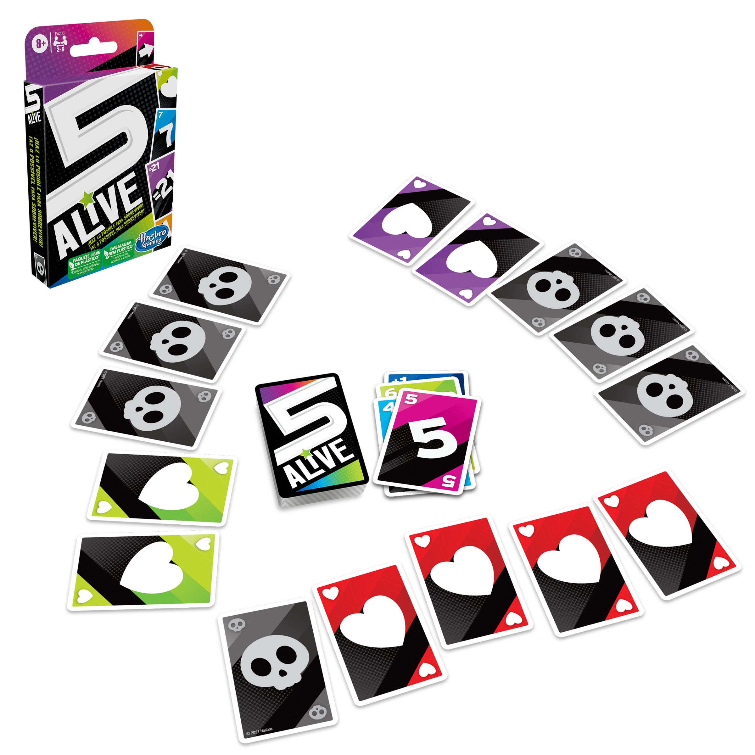 Juego de cartas 5 alive